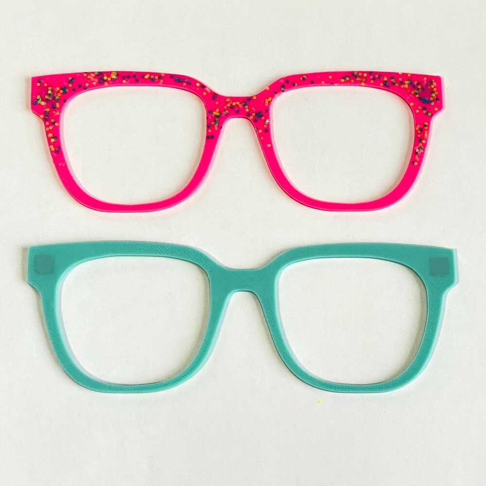 Set of 2 3D Printed Murphy Eyewear Toppers-Pair Eyewear Murphy Frame Toppers-New